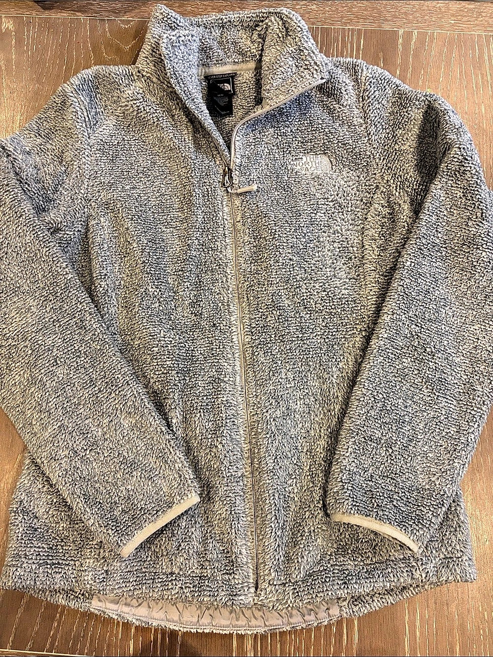 The North Face Women's Osito Full-Zip Fleece Jacket Greenish Gray Size M